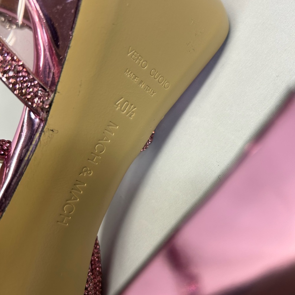 Mach & Mach Double Crystal Bow Platform Pumps - image 6